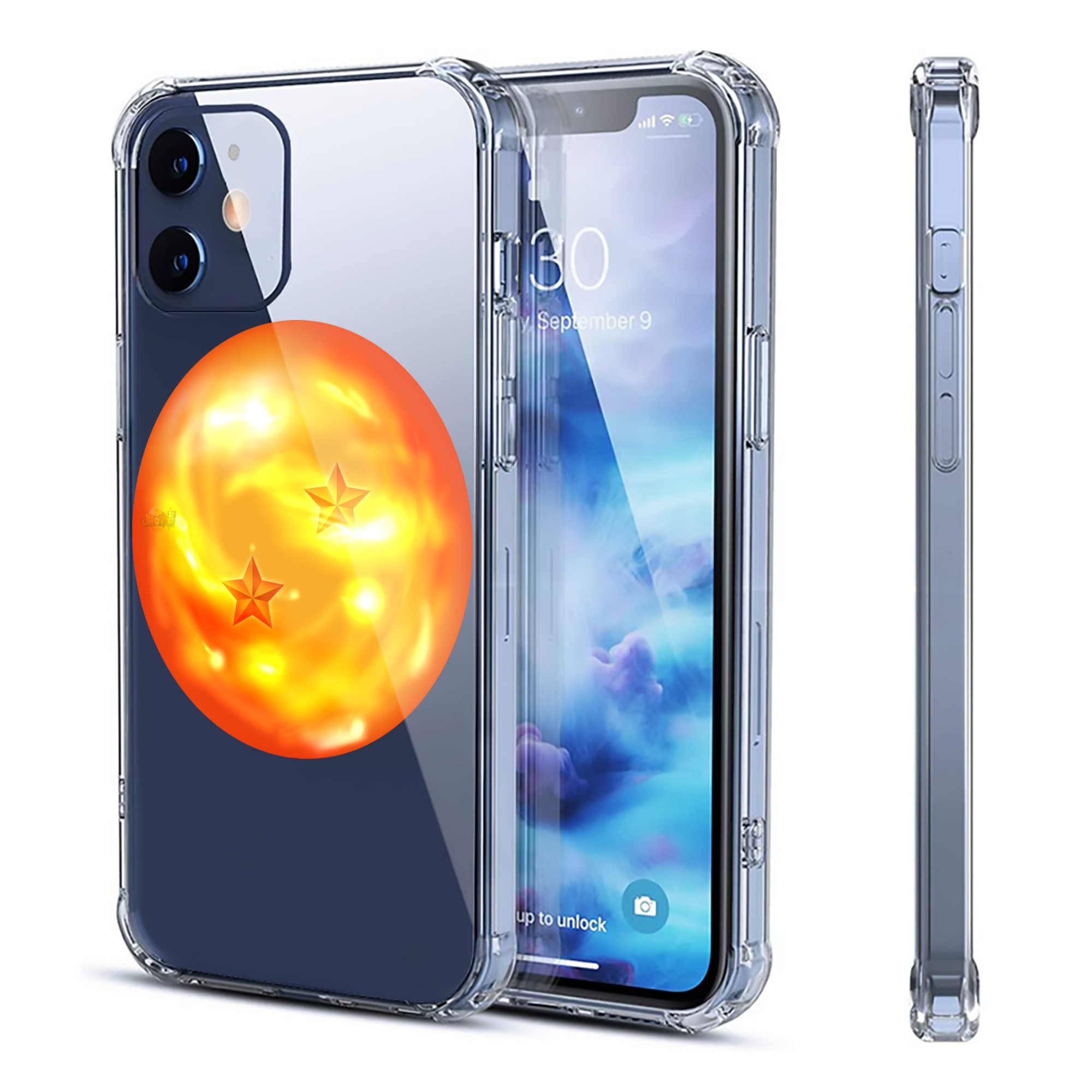 （画像用） ドラゴンボール DRAGON BALL 【iPhone 12シリーズ対応】透明スマホケース（クリアソフトケース）